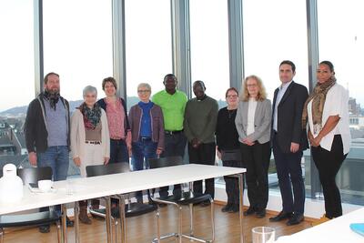 Der Bischof von Bo besucht German Doctors