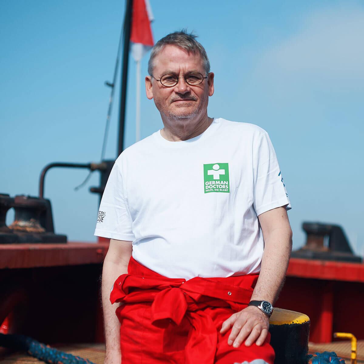 Dr. Stefan Mees als Einsatzarzt auf der Sea-Eye 4