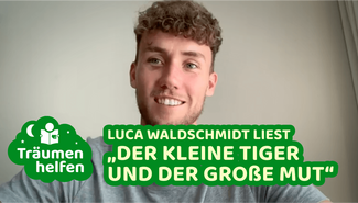 Luca Waldschmidt liest „Der kleine Tiger und der große Mut“