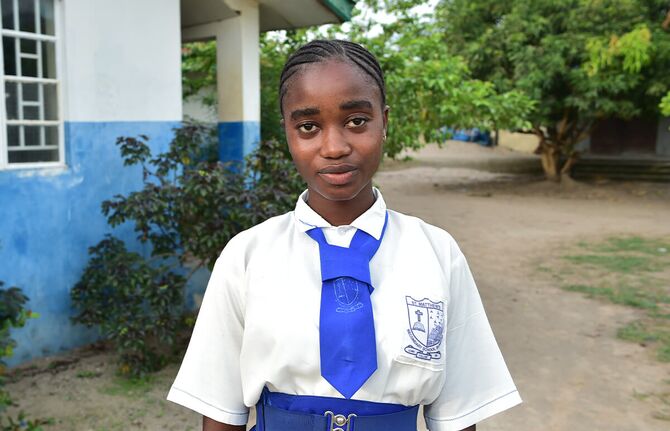 Porträt vom Mädchen in Sierra Leone
