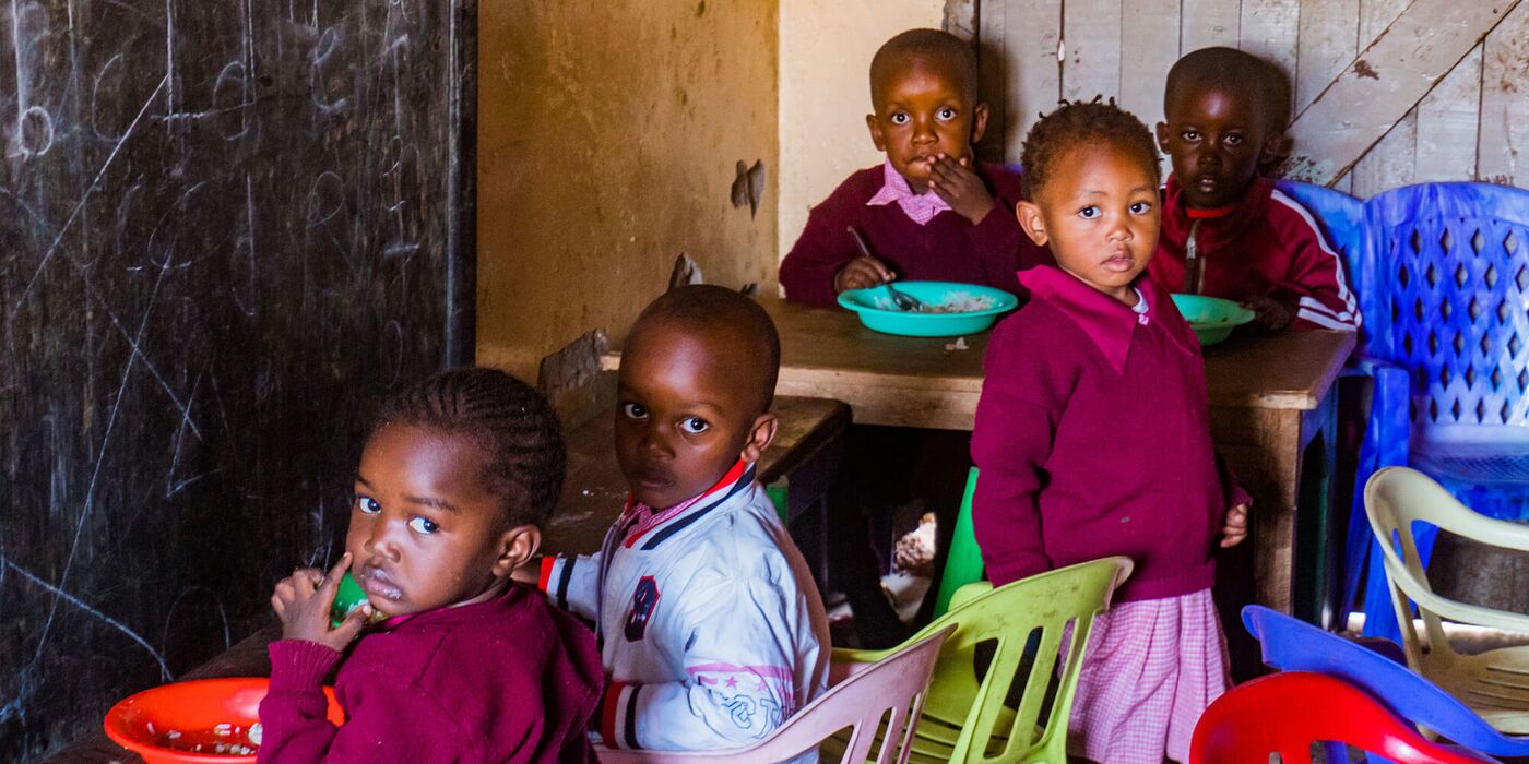Donate hot meal for children in Nairobi