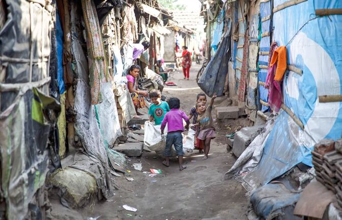 Slum in Kalkutta