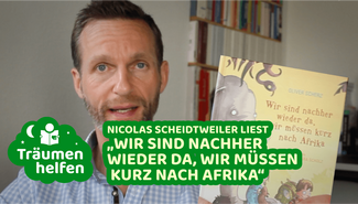 Nicolas Scheidtweiler liest „Wir sind nachher wieder da, wir müssen kurz nach Afrika“
