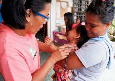 Gesundheitskraft wurde auf den Philippinen ausgebildet