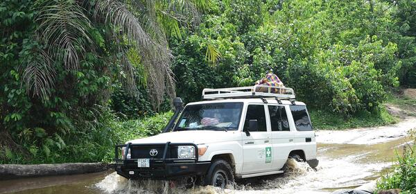 Krankentransport in Kailahun, Sierra Leone