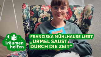Franziska Mühlhause liest „Urmel saust durch die Zeit“