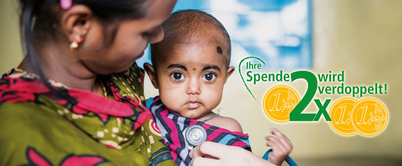 Einmal spenden - doppelt helfen