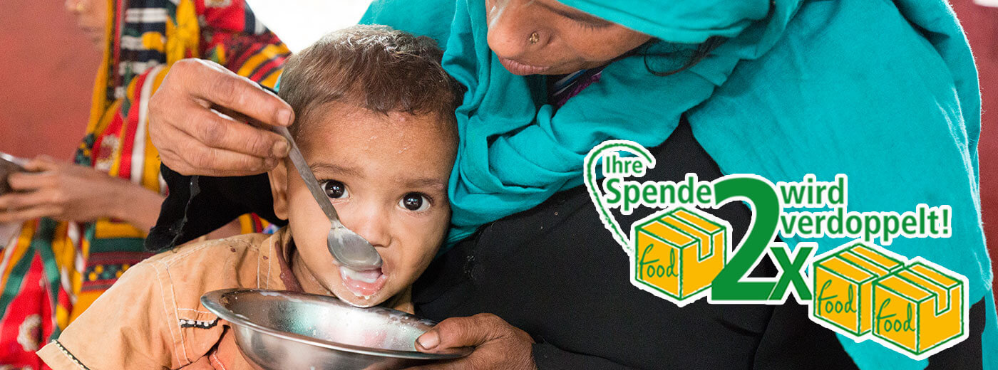 Einmal spenden - doppelt helfen